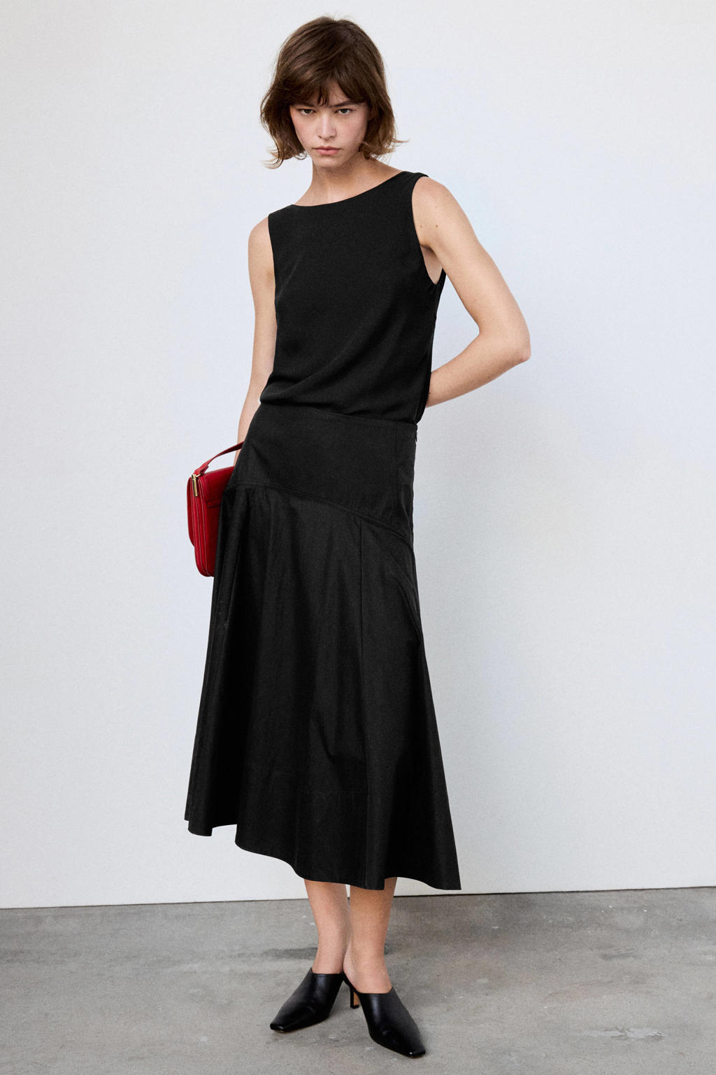 Mango top - zwart