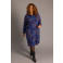 Colletta Plus Size blousejurk met print - blauw/oranje