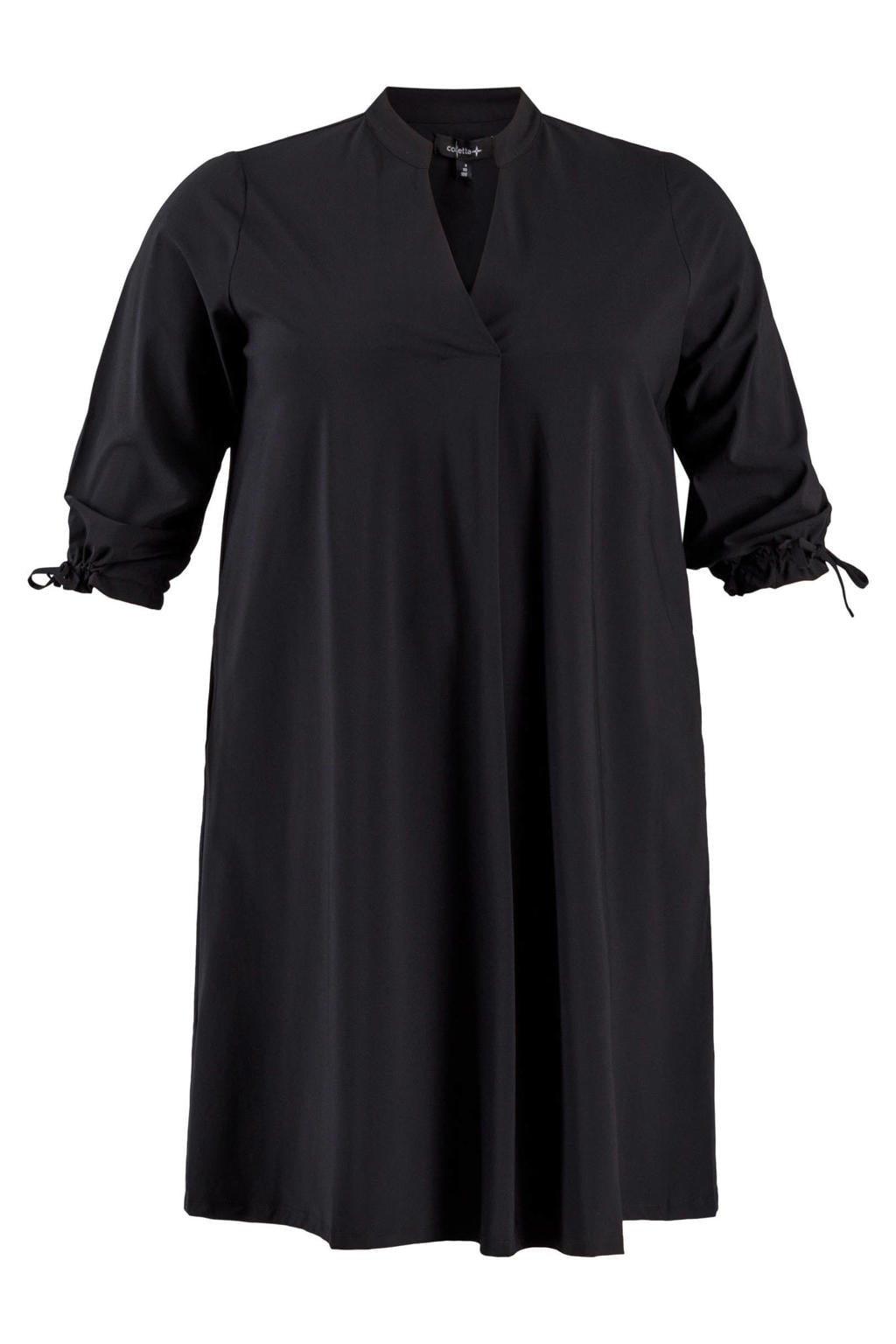 Colletta Plus Size jurk - zwart