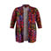 Colletta Plus Size lang vest met print - meerkleurig