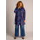 Colletta Plus Size tuniek met print - blauw/oranje