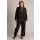 Yest Curve Plus Size straight leg pantalon - donkerbruin