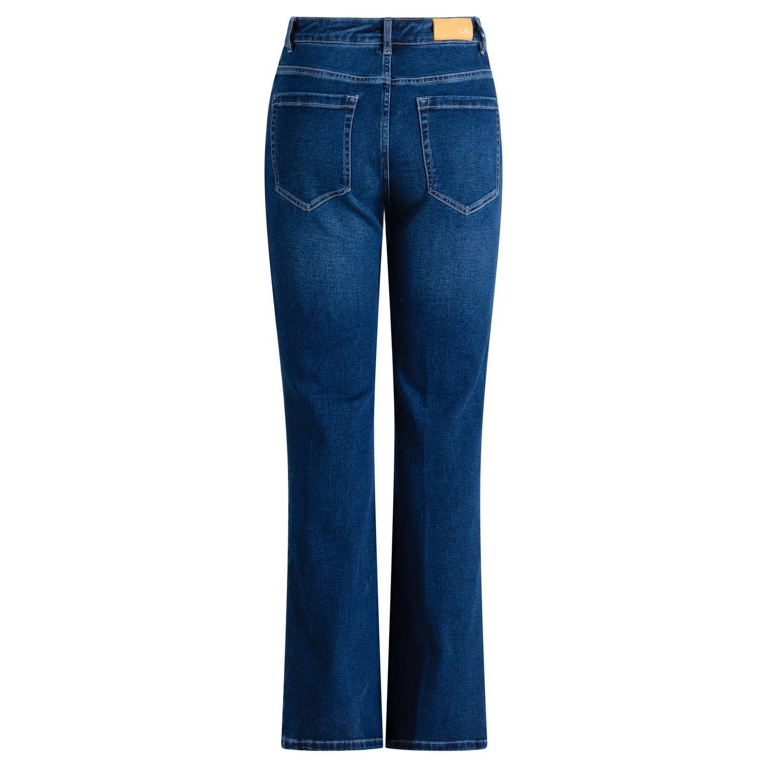 Yest Curve Plus Size flared jeans dark blue denim