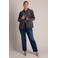 Yest Curve Plus Size regular blazer - grijs