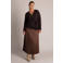 Yest Curve Plus Size gebreid vest - bruin