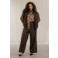 Yest Curve Plus Size blouse met print - bruin