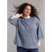 Yest Curve Plus Size gebreide trui met glitters - lichtblauw