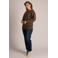 Yest Curve Plus Size gebreide trui - olijfgroen