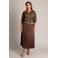 Yest Curve Plus Size top met print - bruin/groen
