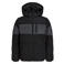 JACK & JONES JUNIOR gebreide gewatteerde winterjas - zwart