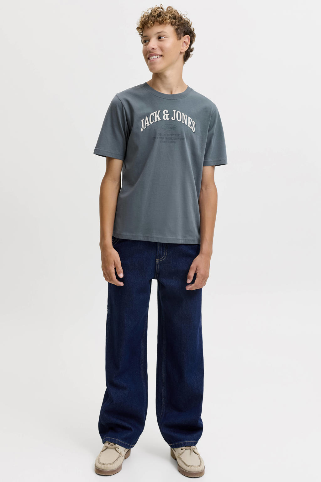 JACK & JONES JUNIOR T-shirt met logo - blauw