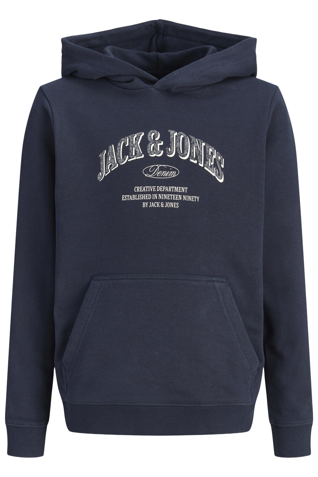 JACK & JONES JUNIOR hoodie met logo - donkerblauw