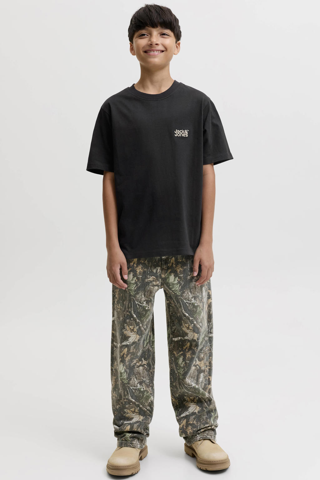 JACK & JONES JUNIOR junior T-shirt - zwart