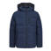 JACK & JONES JUNIOR gebreide gewatteerde winterjas - donkerblauw
