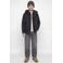 JACK & JONES JUNIOR gebreide winterparka - zwart