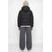 JACK & JONES JUNIOR gebreide gewatteerde winterjas - zwart