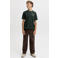 JACK & JONES JUNIOR rechtvallend T-shirt met backprint - donkergroen