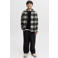 JACK & JONES JUNIOR geruit overshirt - antraciet