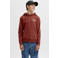 JACK & JONES JUNIOR rechtvallende hoodie met backprint - rood