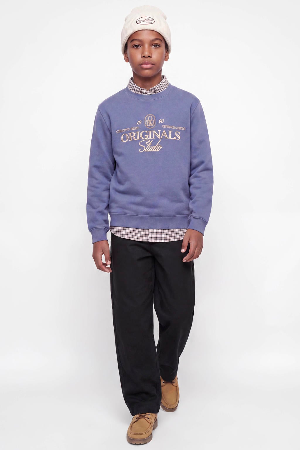 JACK & JONES JUNIOR barrel sweatpants - zwart