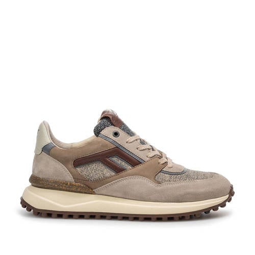 Floris van Bommel Noppi 29.76 suède sneaker licht bruin