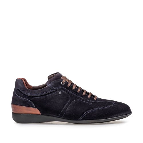 Floris van Bommel Senna 01.00 suède sneakers donkerblauw
