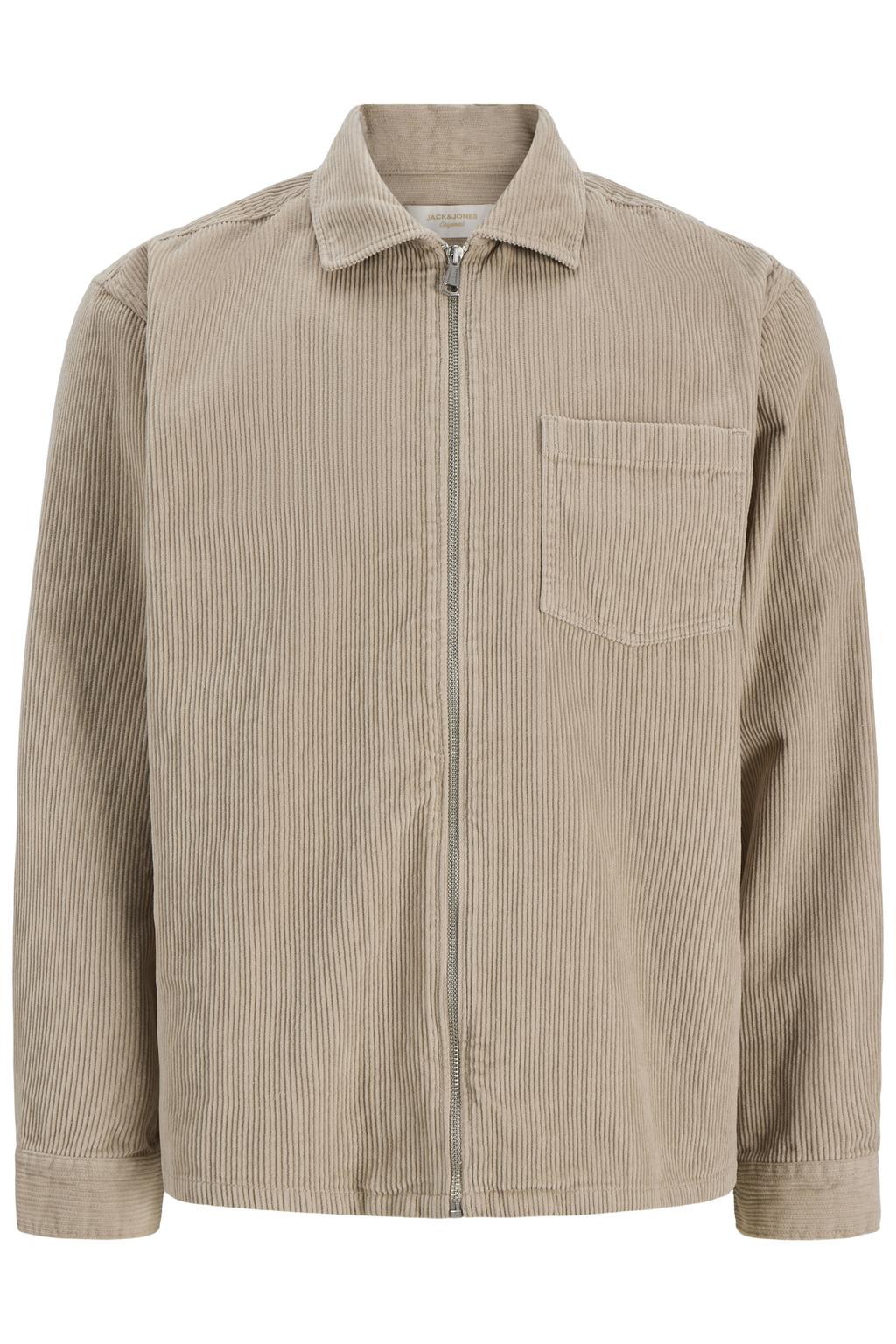 JACK & JONES JUNIOR corduroy casual overhemd - beige