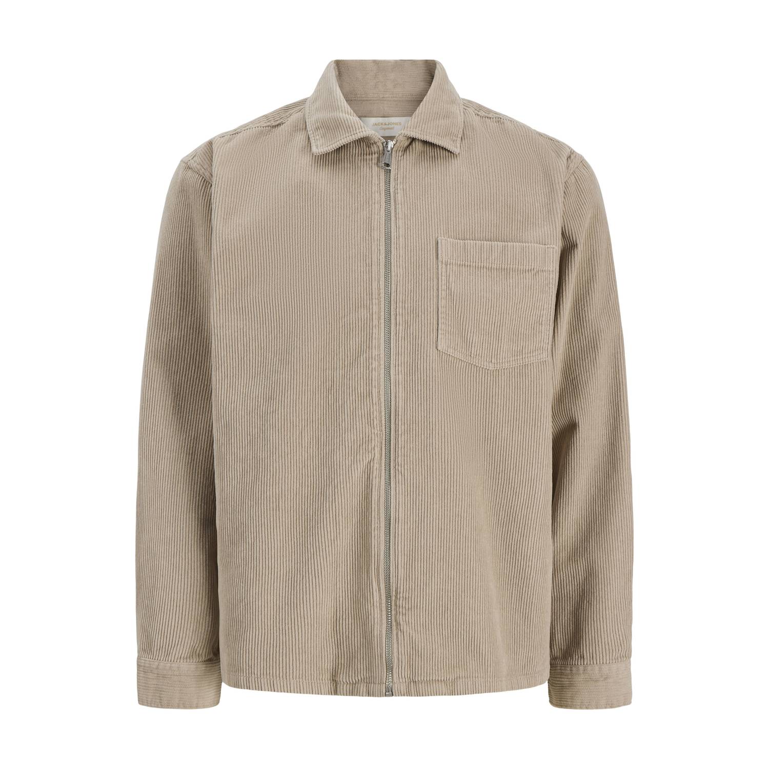 JACK & JONES JUNIOR corduroy casual overhemd beige