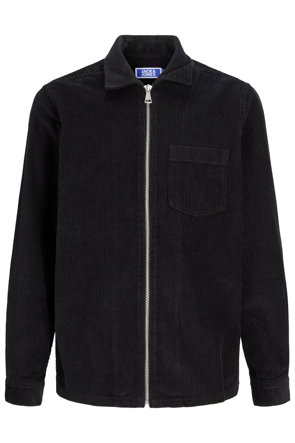 JACK & JONES JUNIOR corduroy overhemd - zwart