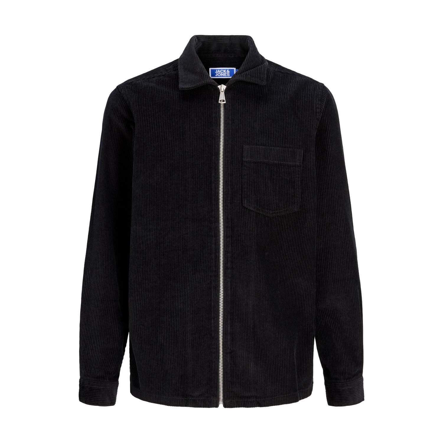 JACK & JONES JUNIOR corduroy overhemd zwart