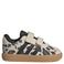 adidas Sportswear VL Court leren sneakers met dierenprint - ecru/zwart
