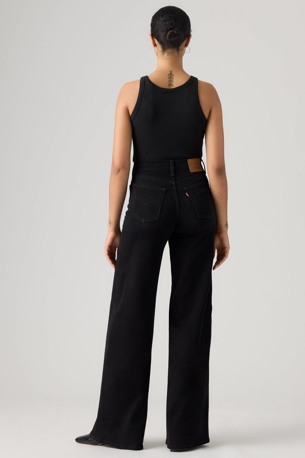 Levi's 728 HR WIDE LEG jeans - zwart