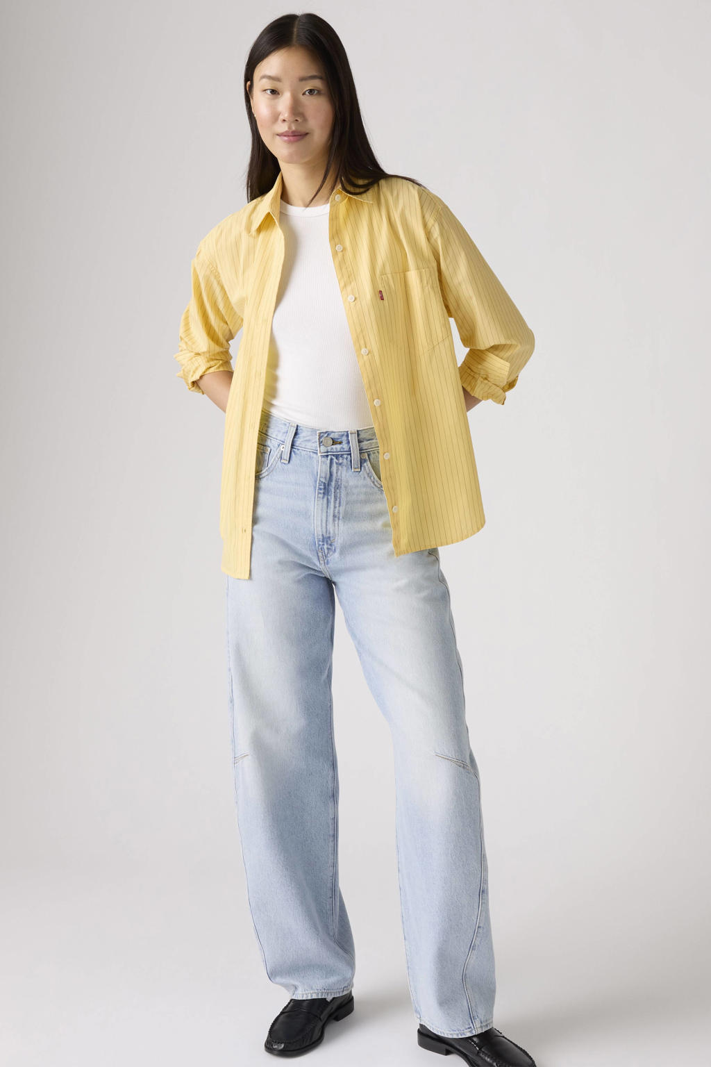 Levi's CINCH BARREL barrel jeans - lichtblauw