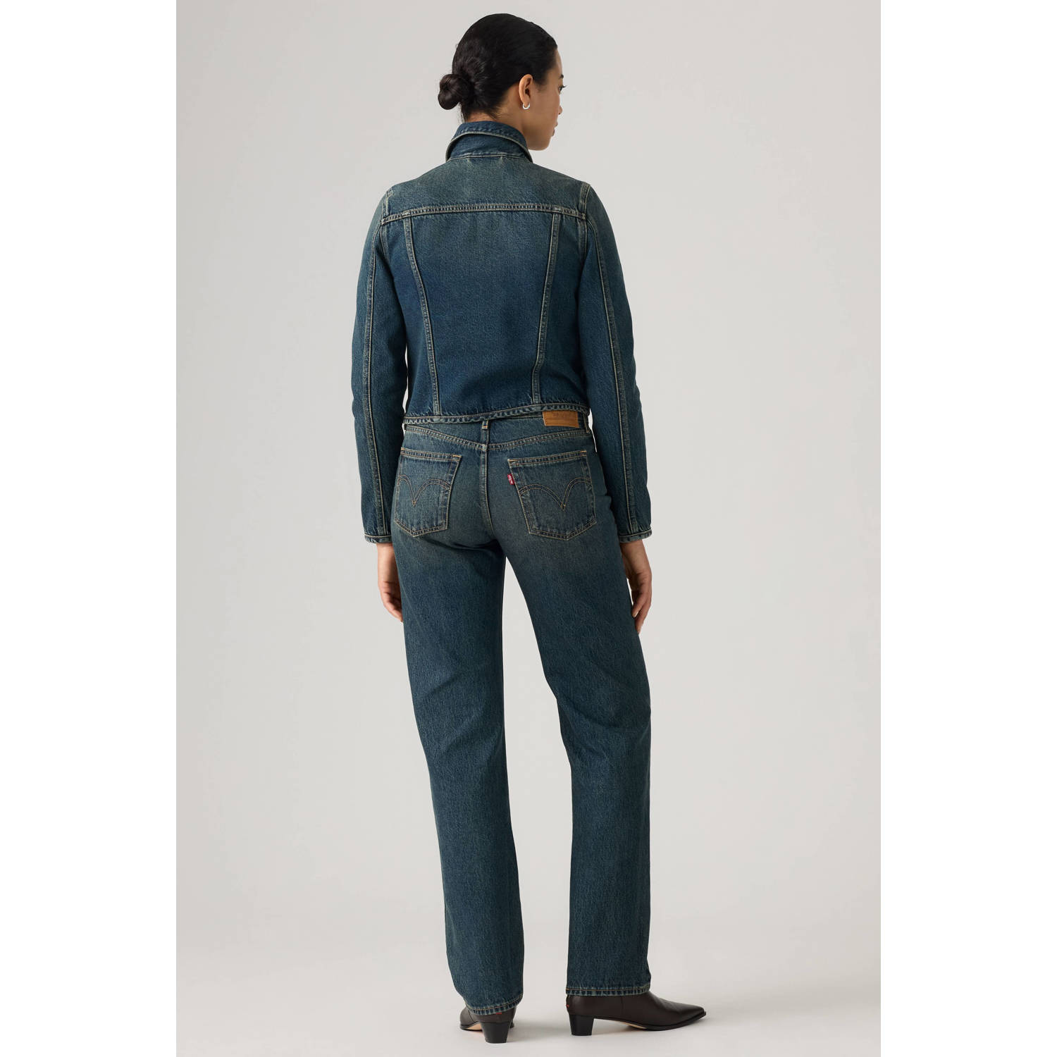 Levi's straight leg jeans donkerblauw