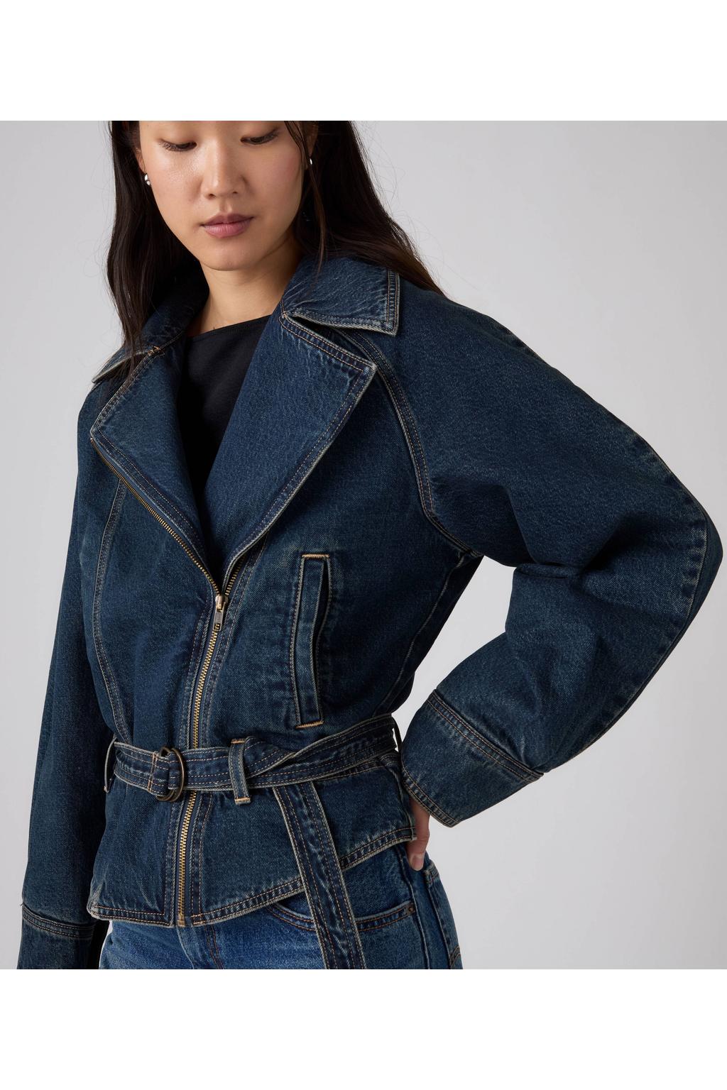 Levi's spijkerjas met ceintuur - donkerblauw