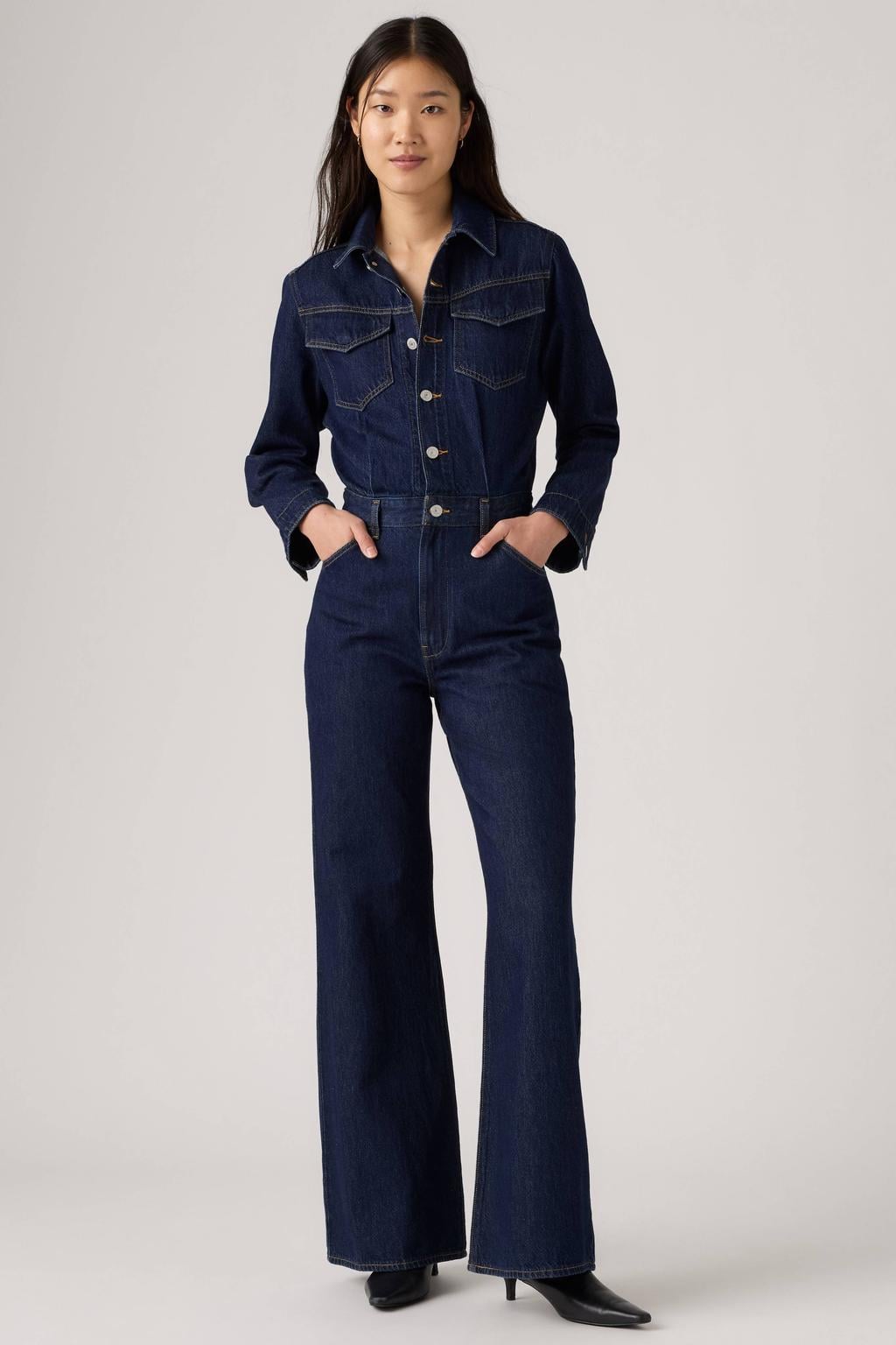 Levi's denim jumpsuit - donkerblauw