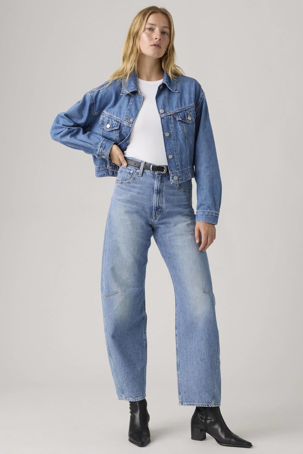 Levi's CINCH BARREL barrel jeans - mediumblauw