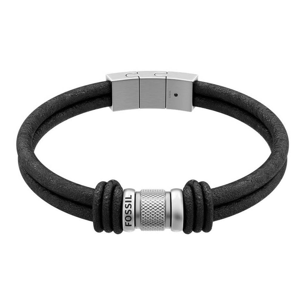 Fossil leren armband JF05008040 zwart