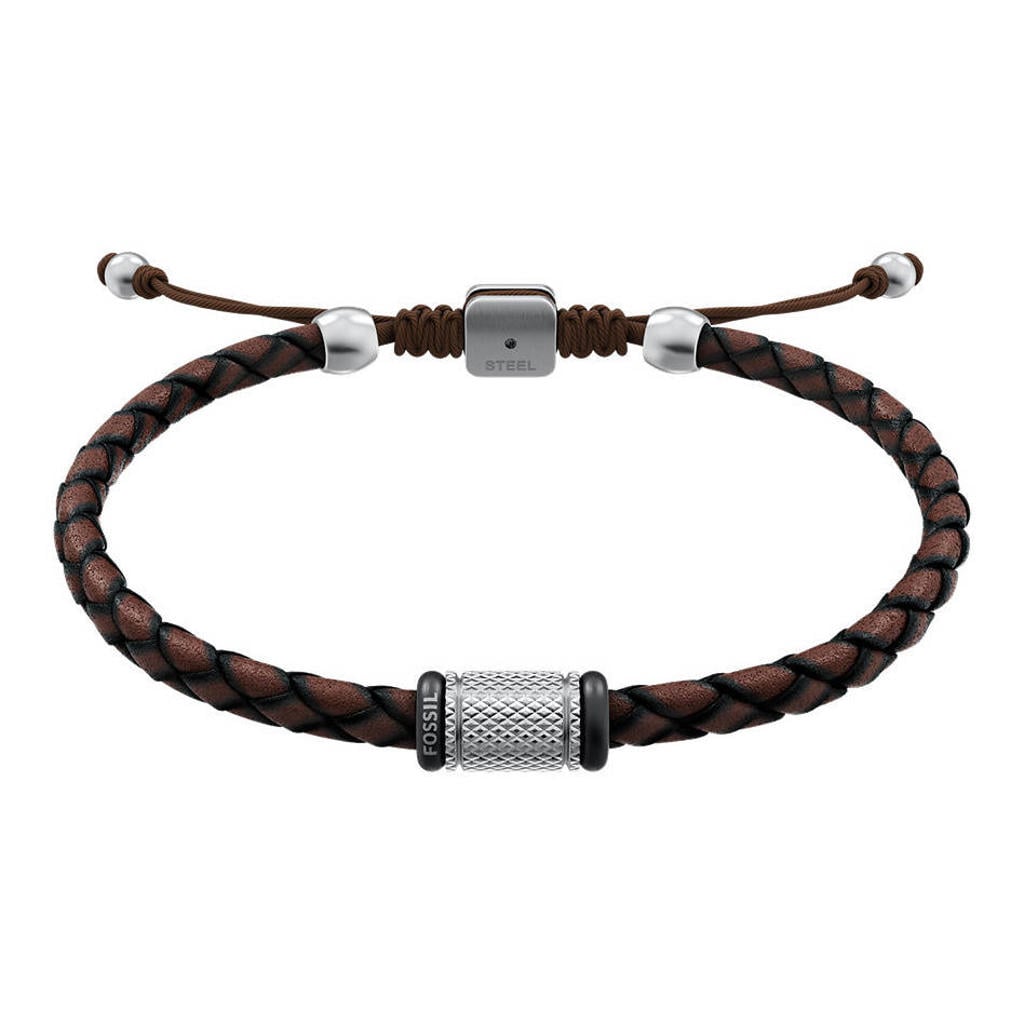 Fossil leren armband JF05009998 bruin