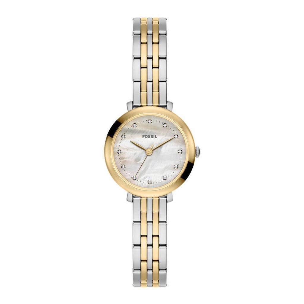 Fossil horloge ES5500 goudkleurig/zilverkleurig