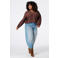 MS Mode Plus Size blouse met stippen - bruin/ecru