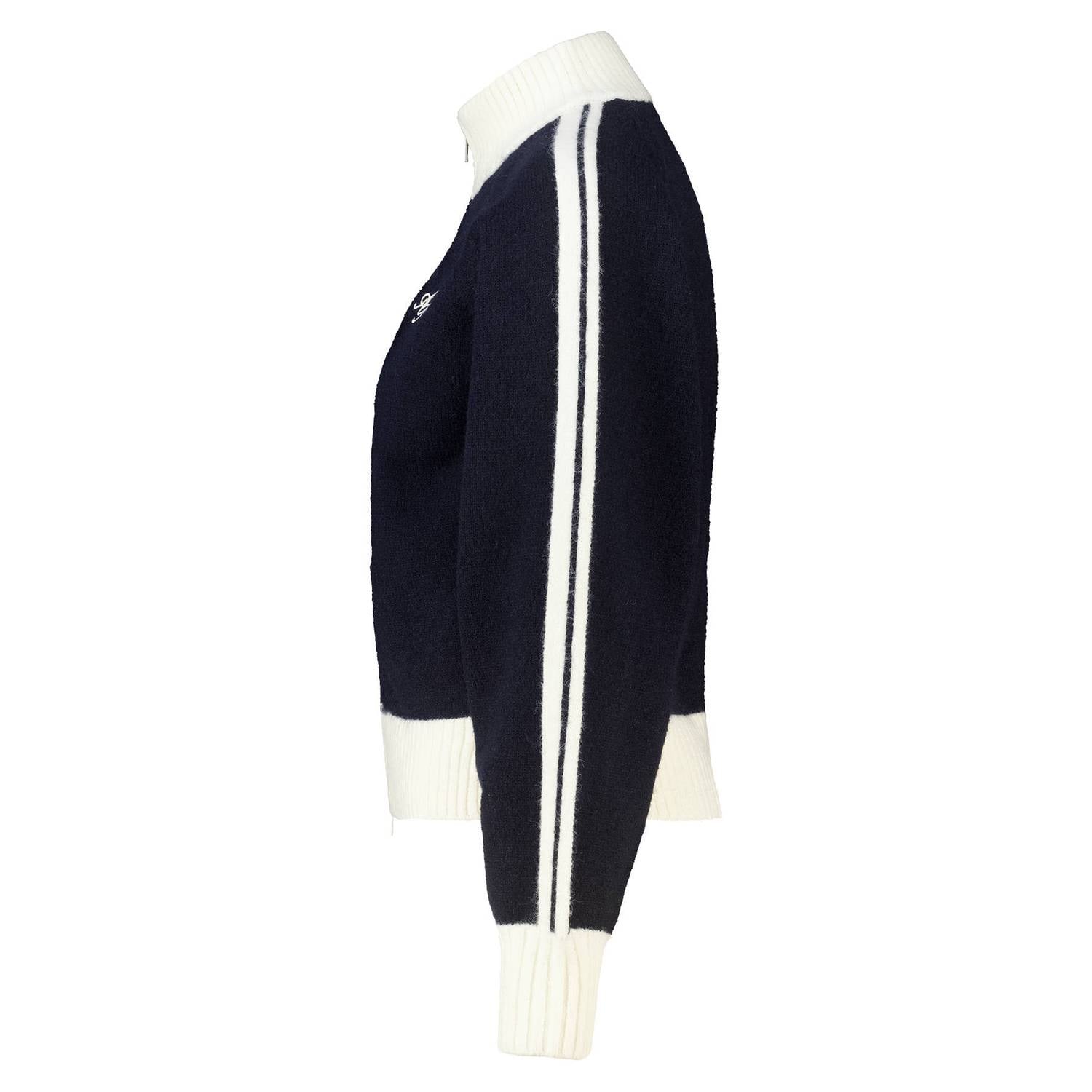America Today gebreid vest marine ecru