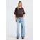 America Today oversized T-shirt met print - donkerbruin/lichtblauw