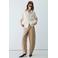 Mango gestreepte blouse - beige