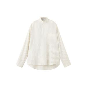 gestreepte blouse - beige