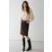 Mango top met borduursels - ecru