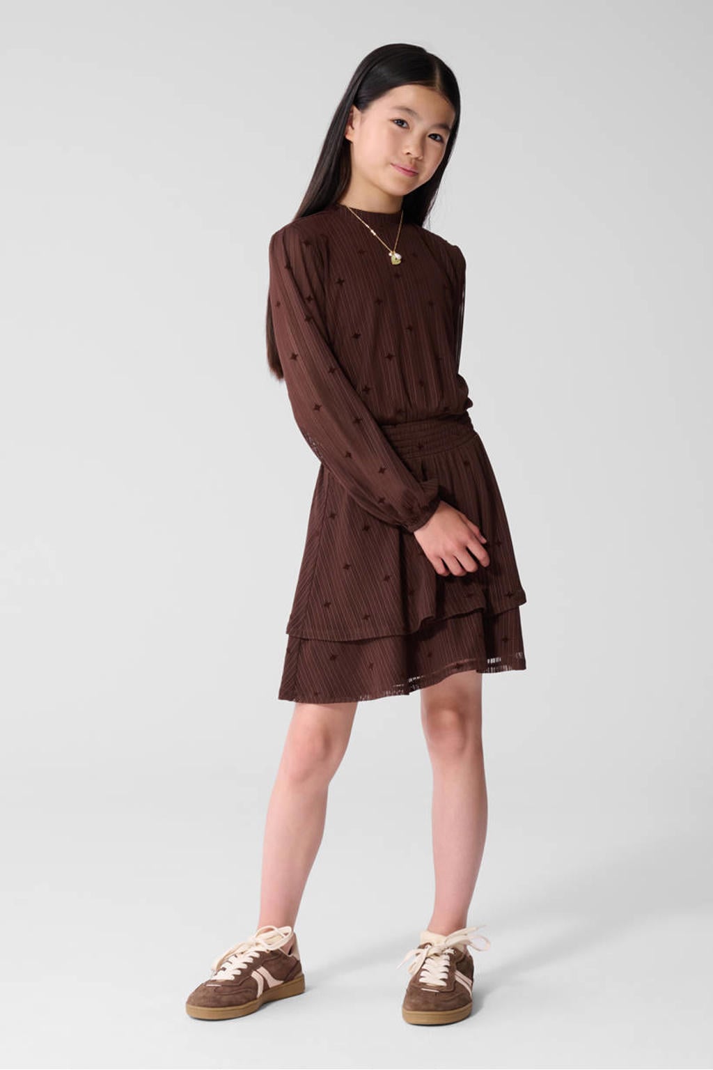 Shoeby semi-transparante midi jurk met sterren