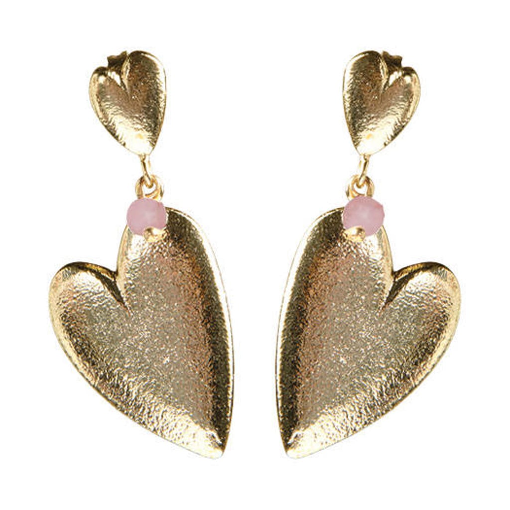 A Beautiful Story gold plated oorbellen Trueheart