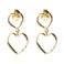 A Beautiful Story gold plated oorbellen Pulse Hearts