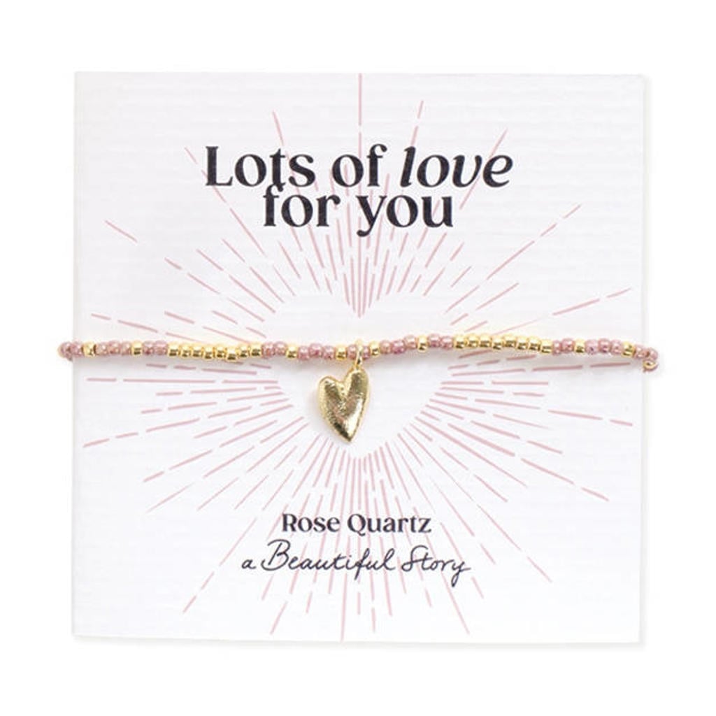 A Beautiful Story armband Sweetheart Rose Quartz